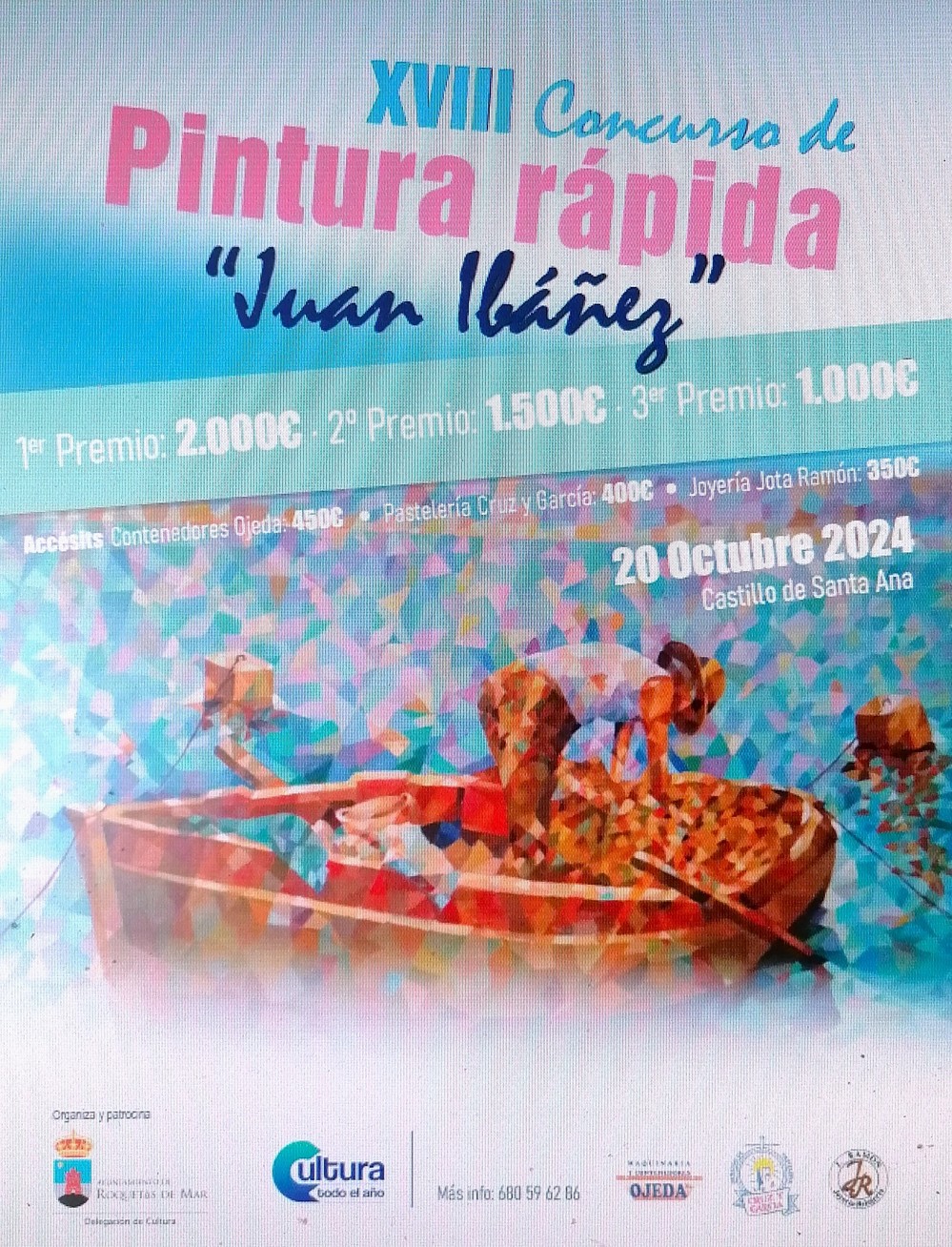 Roquetas de Mar celebra el próximo 20 de octubre el XVIII Concurso de Pintura Rápida ‘Juan Ibáñez’