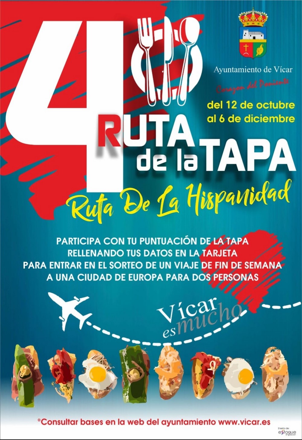 Comienza la IV Ruta de la Hispanidad de Vícar, en busca de la mejor tapa del municipio