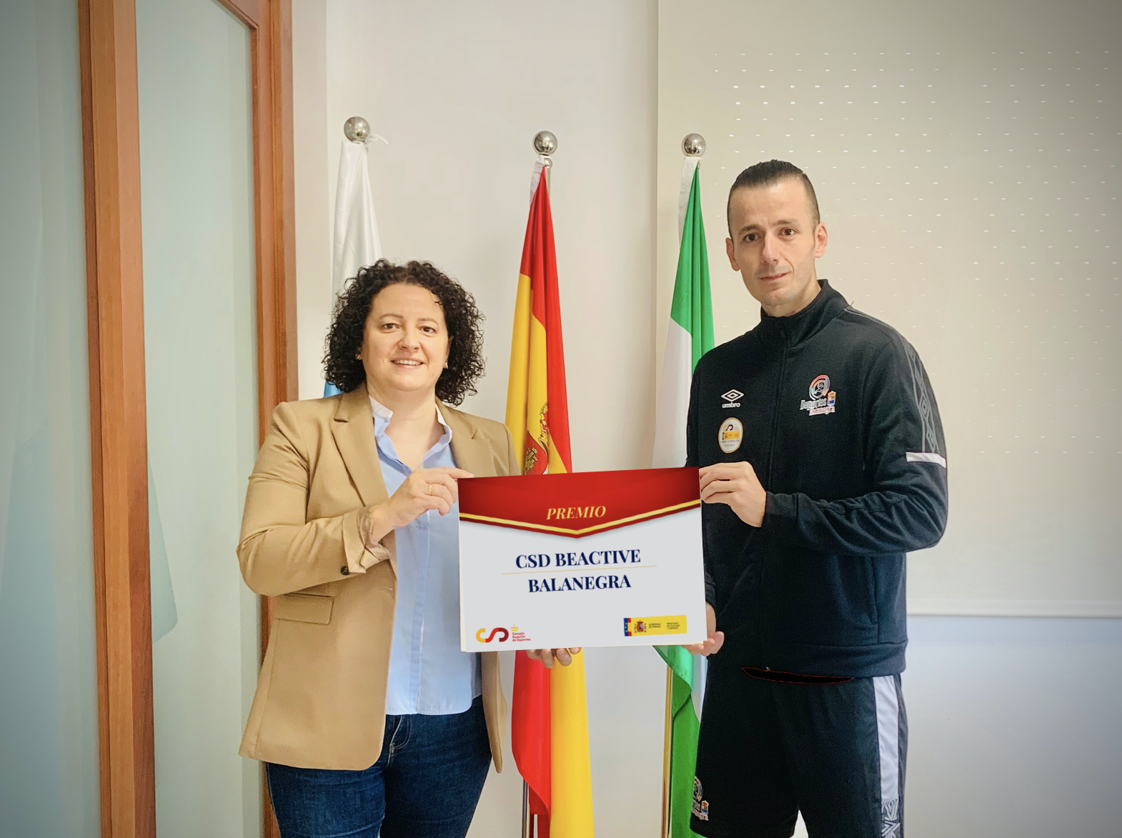 Balanegra recibirá por cuarto año consecutivo el título de municipio CSD-BEACTIVE
