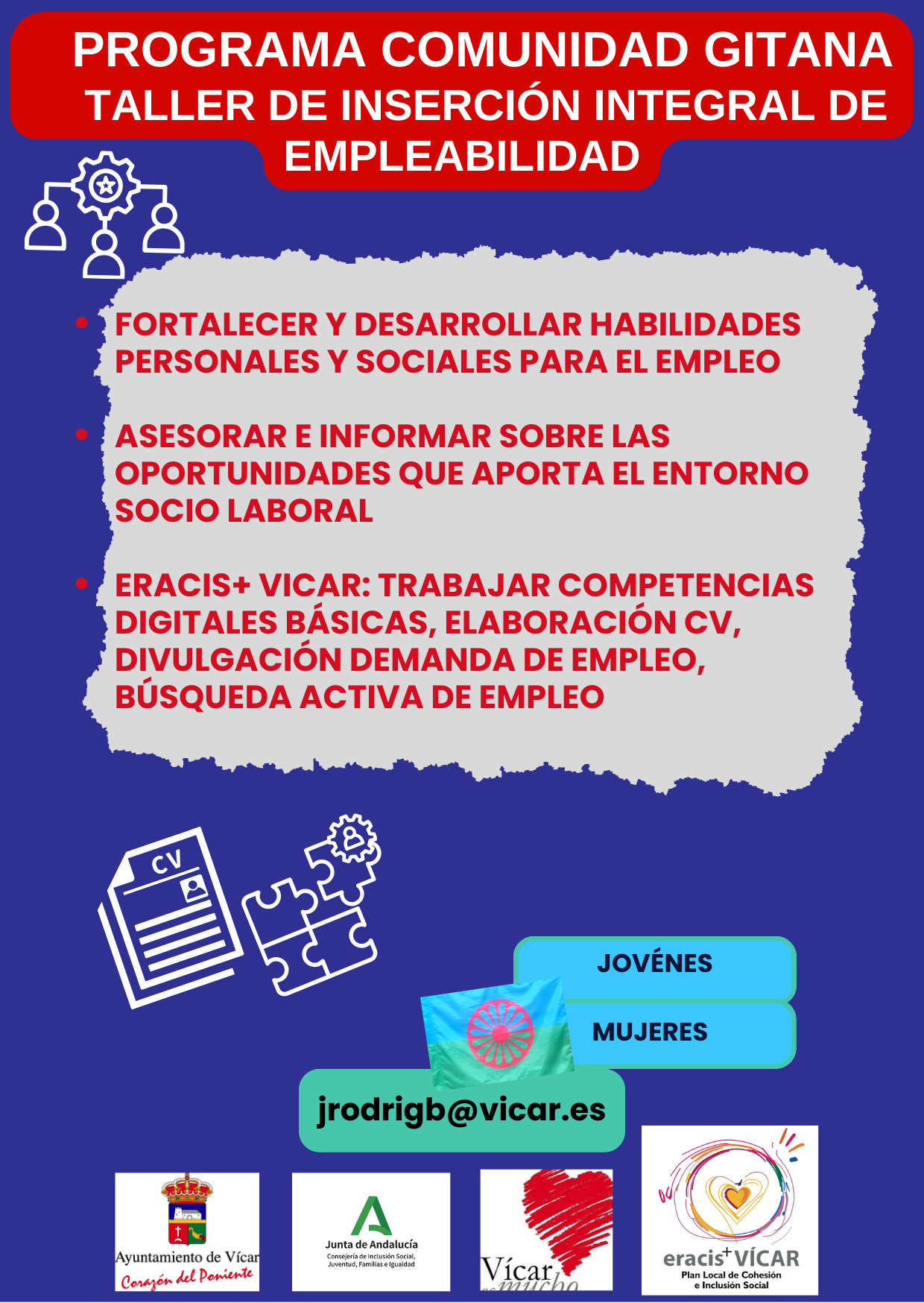 El Programa de Atención Integral y ERACIS+ impulsan la empleabilidad de las mujeres gitanas en Vícar