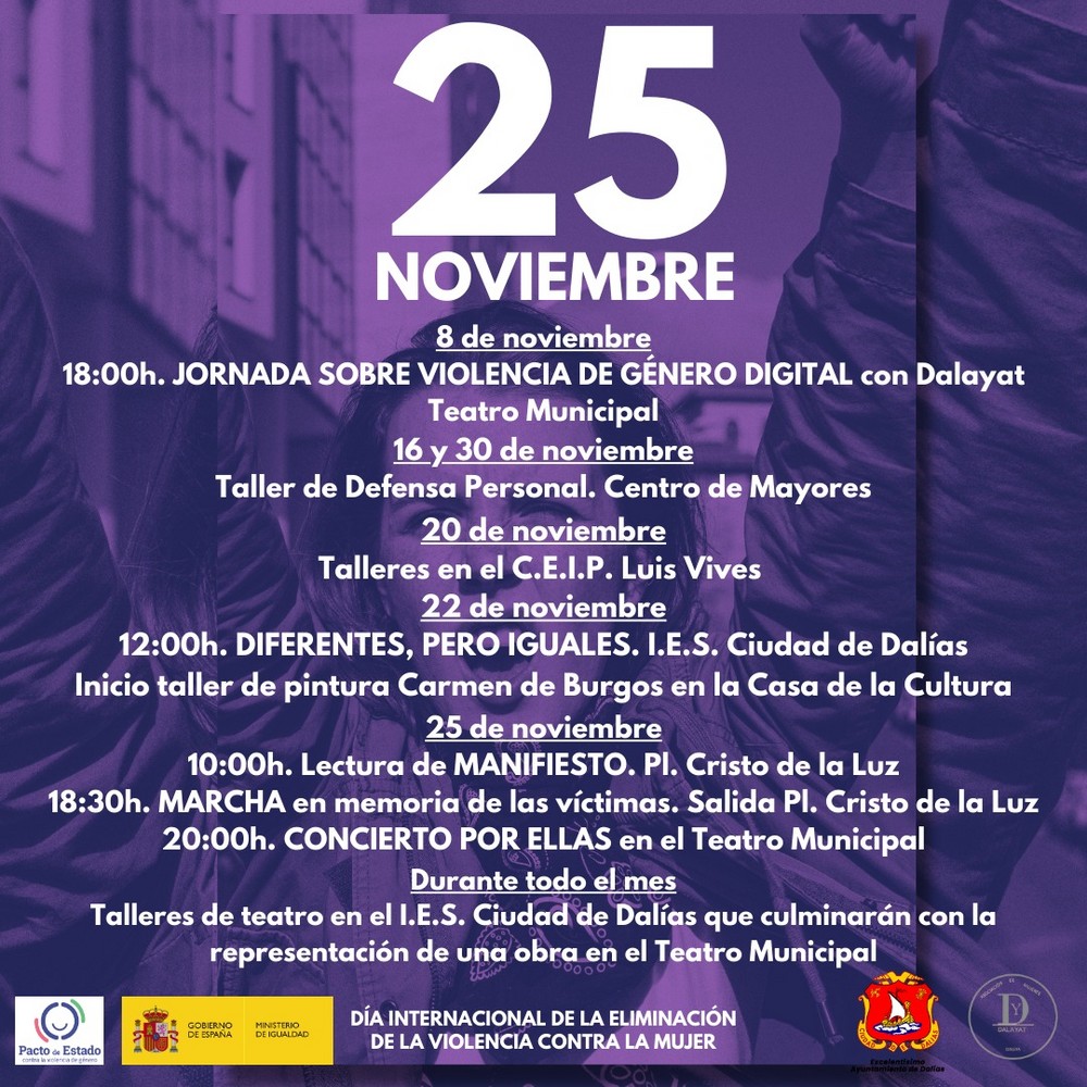 Dalías conmemora el 25 de noviembre con diversos actos reivindicativos y de sensibilización