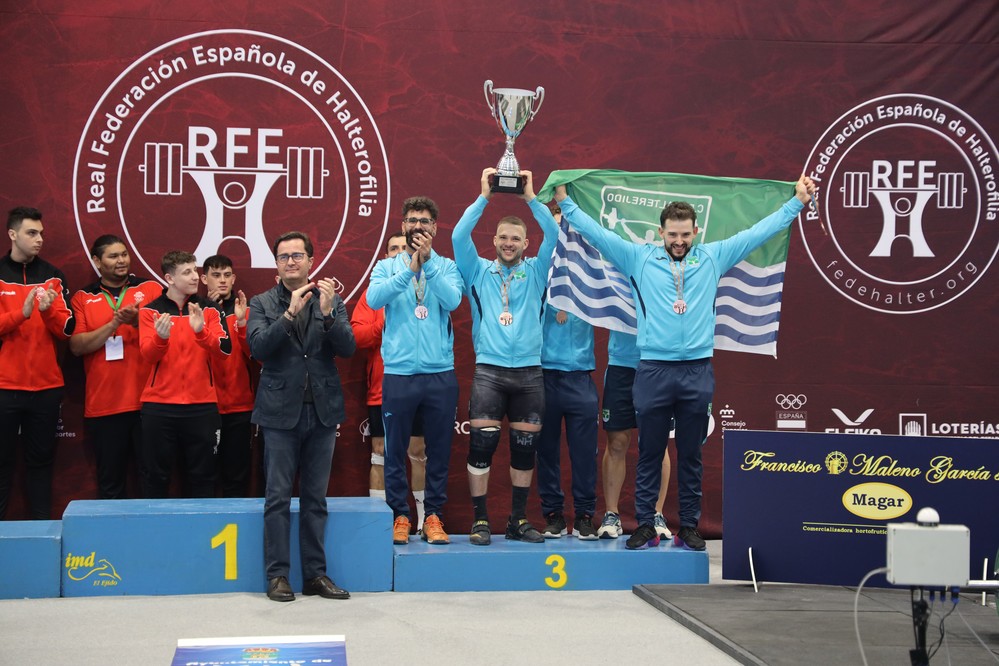 Halterejido se cuelga el Bronce en la Copa del Rey de Halterofilia en El Ejido