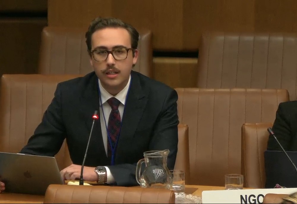 El ejidense Hugo Cebrián Sánchez lidera la representación de la Asociación europea de Estudiantes de Derecho ante la la Oficina de las Naciones Unidas contra las Drogas y el Crimen