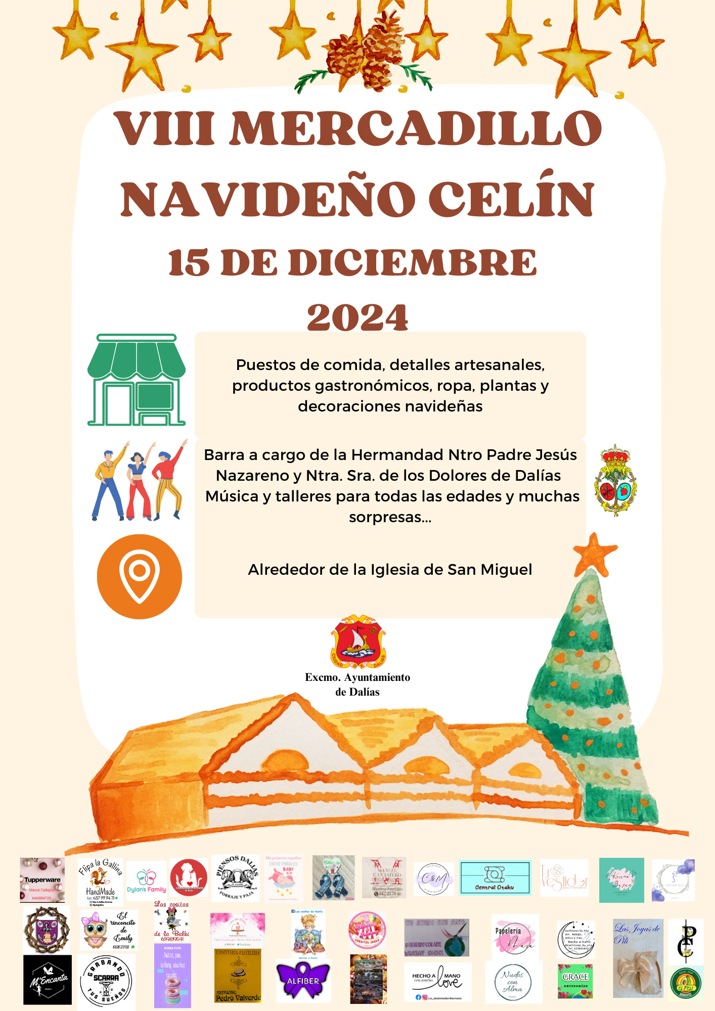 Celín celebra el VIII Mercadillo Navideño con la participación de cerca de medio centenar de comercios