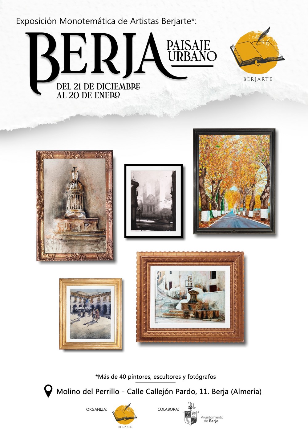 Más de medio centenar de artistas plasman su visión de Berja en una gran exposición monotemática