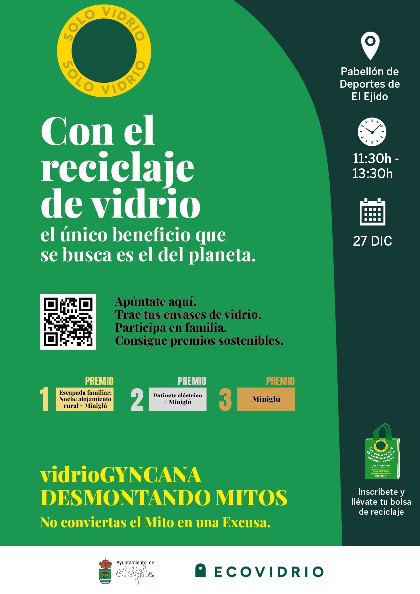 Ecovidrio organiza una ‘vidrioGYNCANA’ en El Ejido para desmontar los mitos del reciclaje