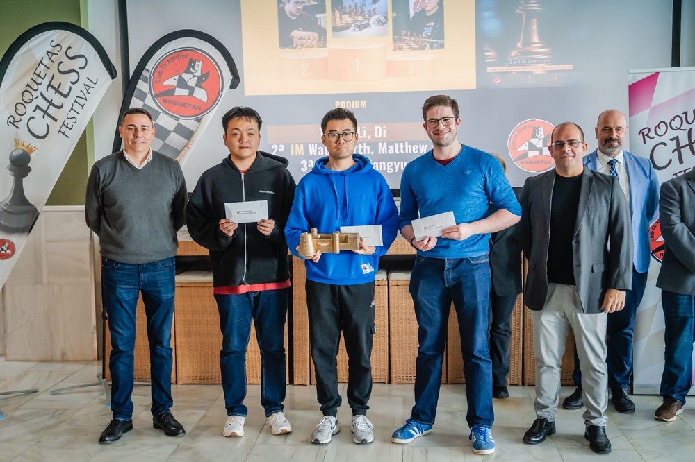 El ajedrecista chino Li Di se proclama campeón del XXXVI Roquetas Chess Festival
