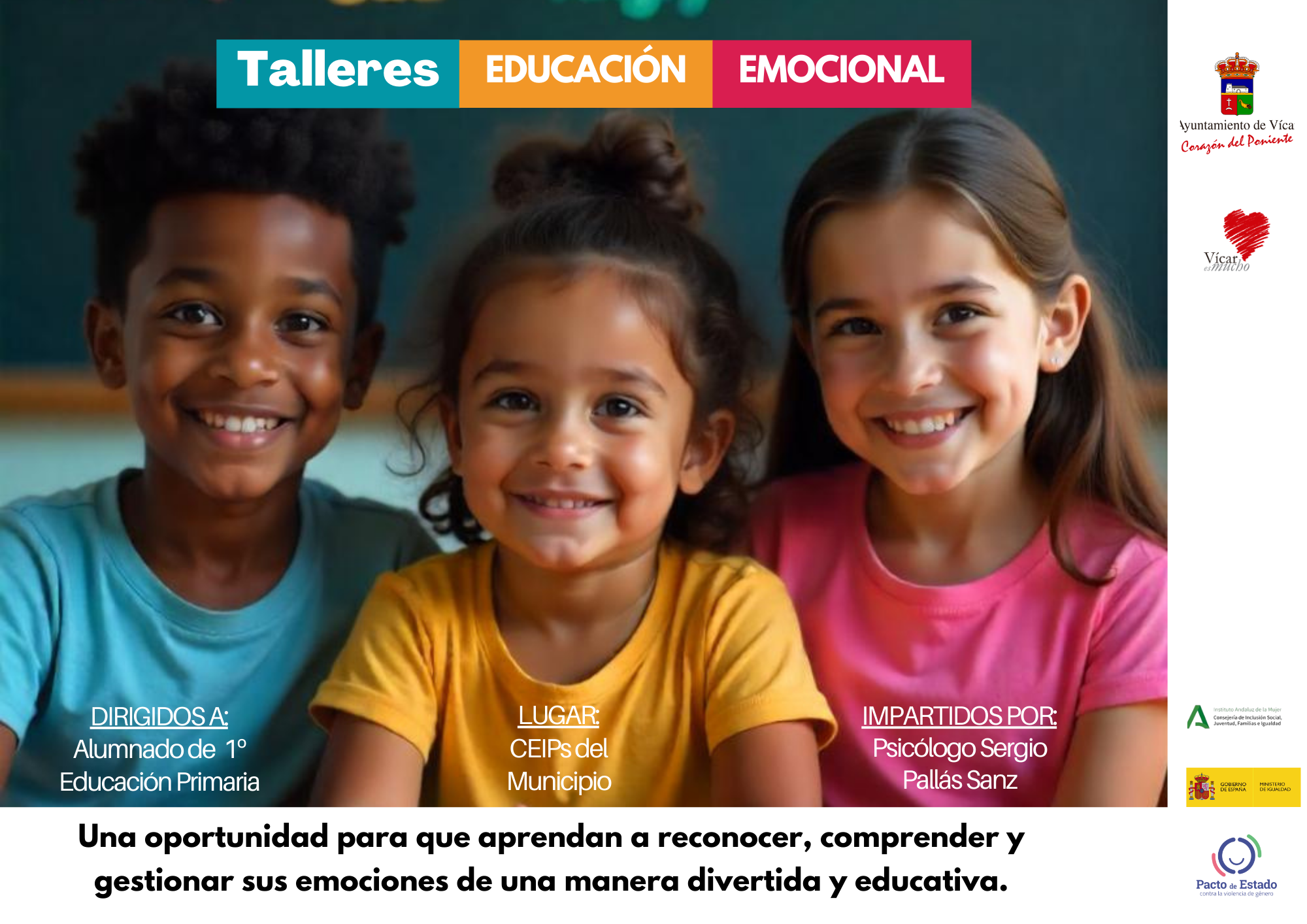 Los escolares de Vícar aprenden a identificar sus emociones poniendo en práctica la empatía y la compasión