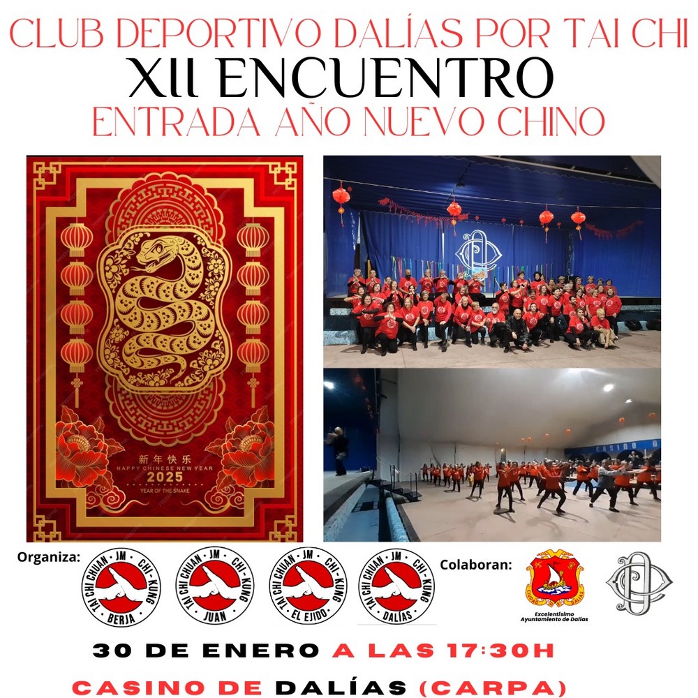 Dalías celebrará el Año Nuevo Chino con el XII Encuentro de Taichí