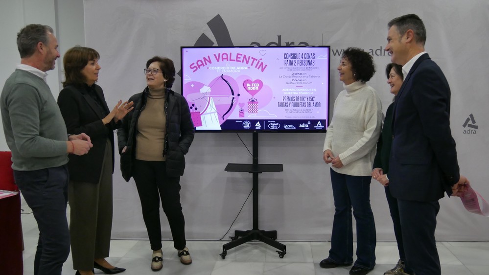 ‘El Comercio de Adra te enamora’, la campaña de San Valentín de la Asociación de Comerciantes