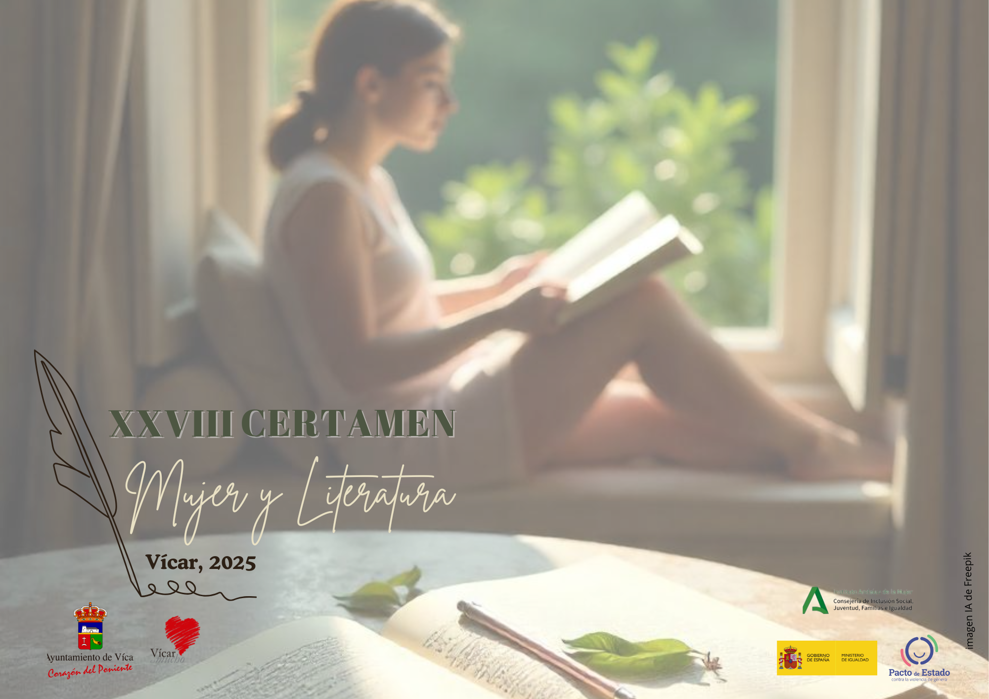 La igualdad de género y el papel fundamental de las mujeres, temática de los certámenes ‘Mujer y Literatura’ 2025 de Vícar
