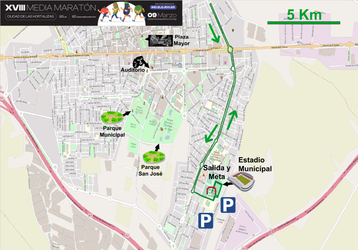 La XVIII Media Maratón ‘Ciudad de las Hortalizas’ estrena recorrido