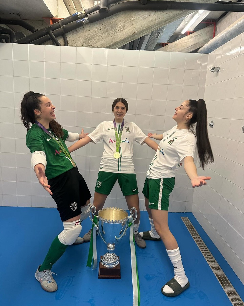 Las ejidenses Noa García y Carmen Pozo, campeonas de España de fútbol sala con Andalucía
