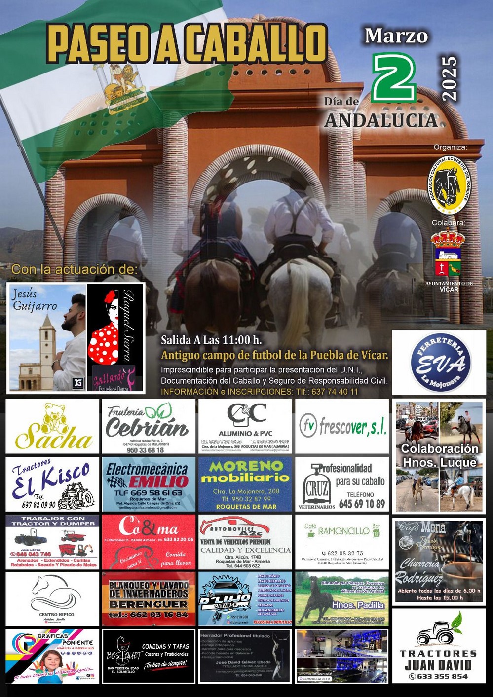  Vícar celebrará un gran encuentro de caballos y jinetes este fin de semana