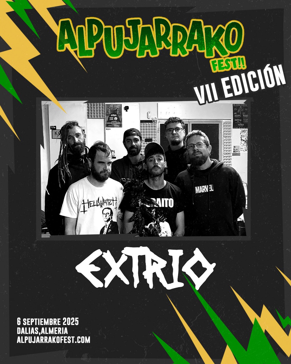 Extrío, Animales Muertos y ElMuerto se unen al cartel del Alpujarrako Fest