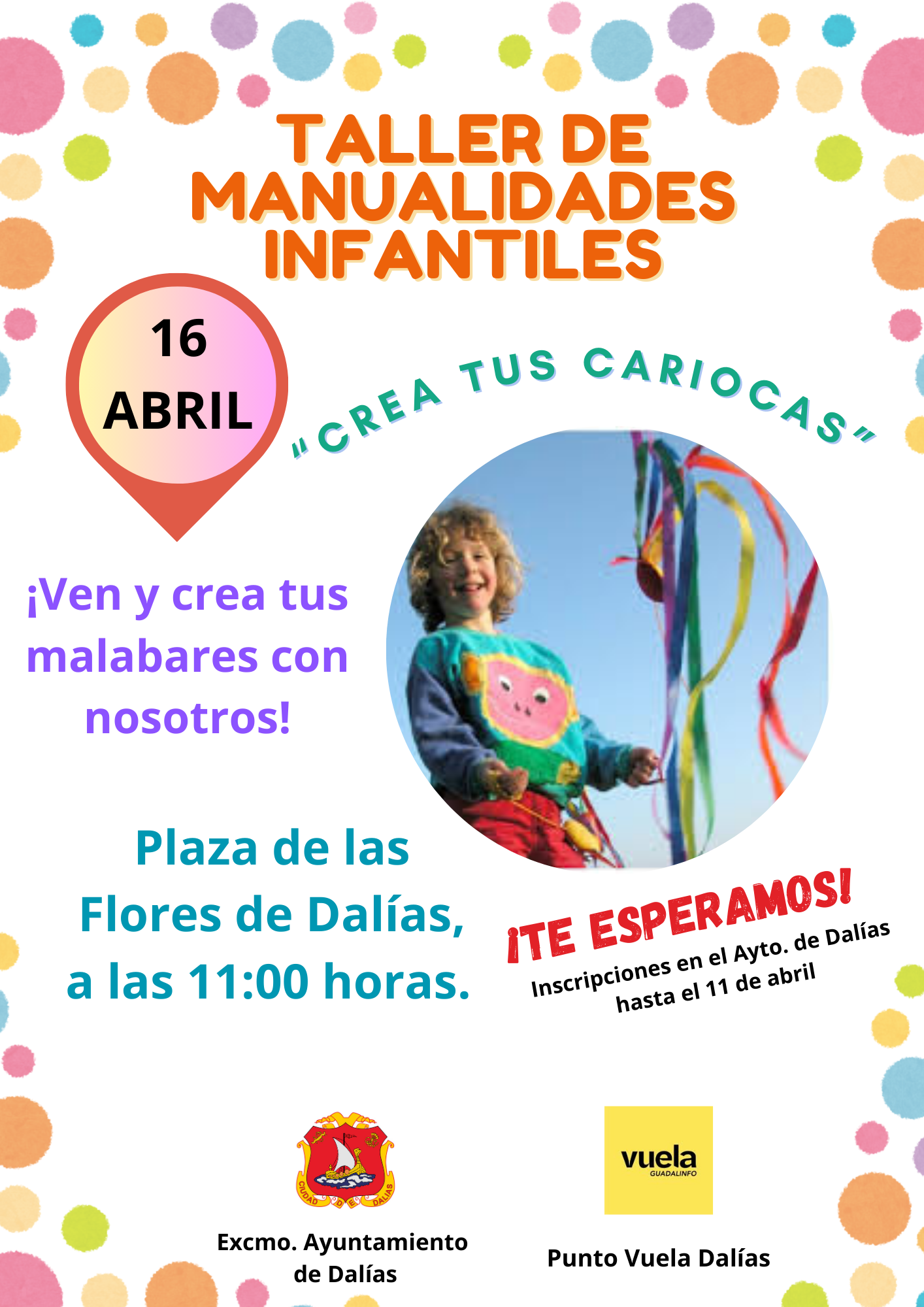 Actividades infantiles en Dalías para la Semana Santa