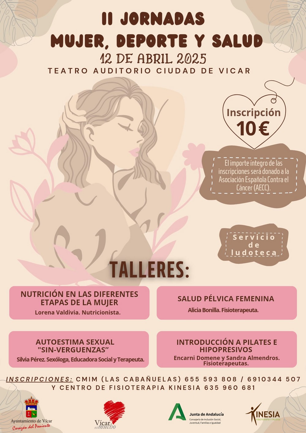 El Auditorio Ciudad de Vícar acogerá las II Jornadas Mujer, Deporte y Salud el próximo día doce