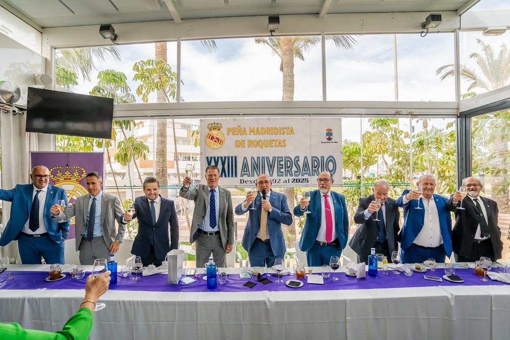 La Peña Madridista de Roquetas de Mar celebra su XXXIII Aniversario