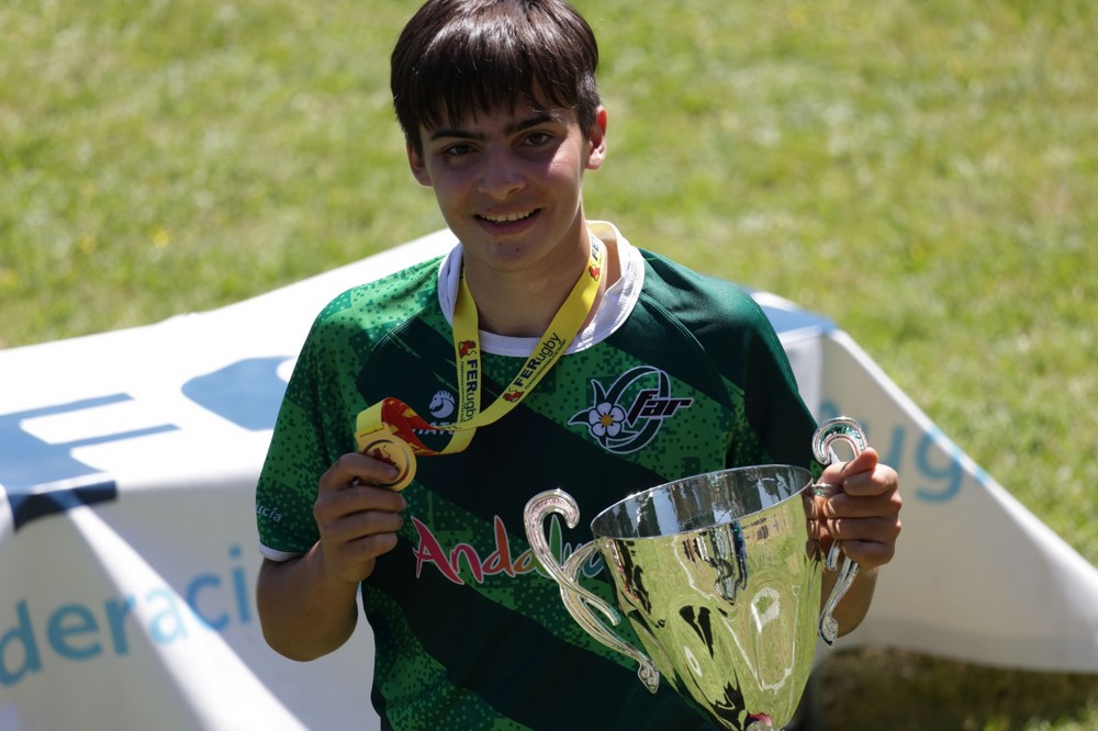 El roquetero Víctor Miguel Cariola se proclama campeón de España Sub-14 de Rugby con Andalucía