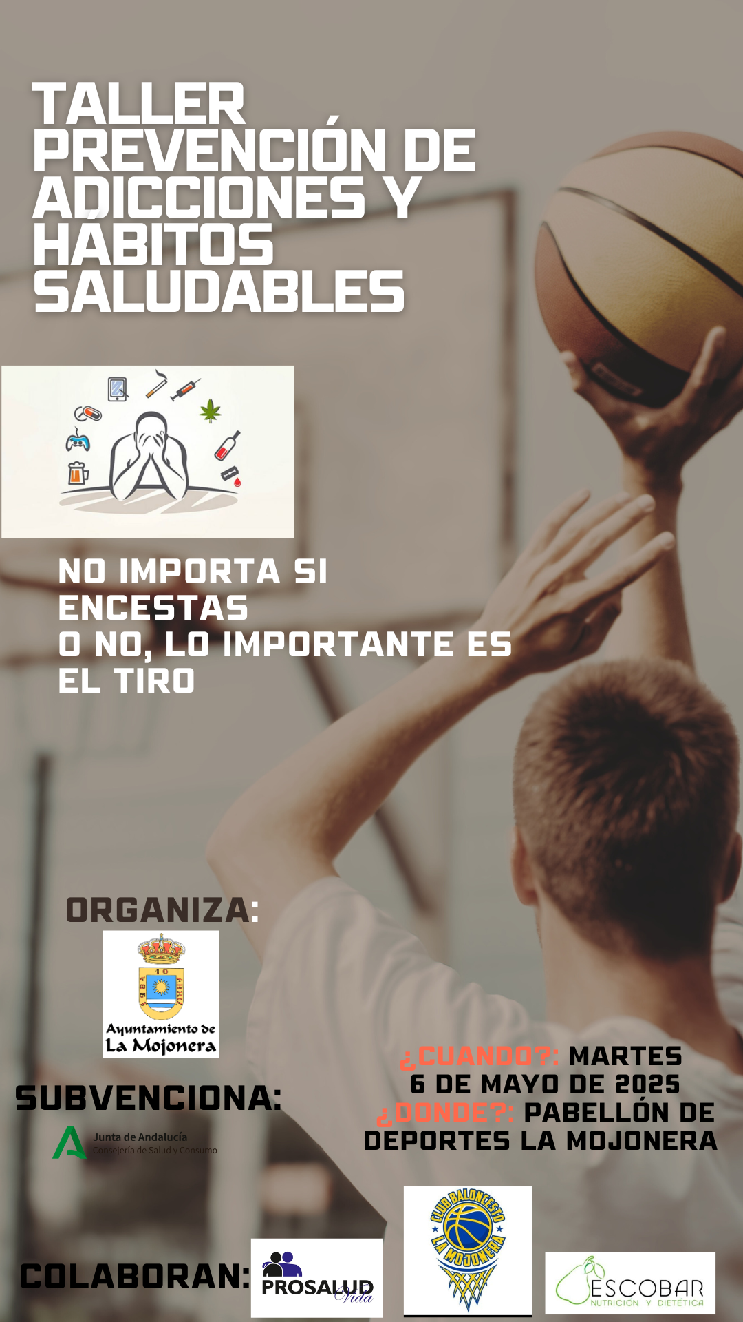 El CB La  Mojonera  realizará Talleres de prevención en adicciones y hábitos saludables