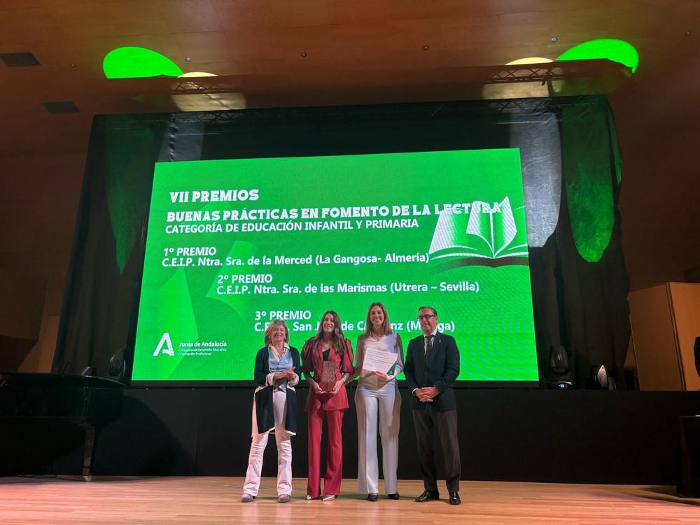 El CEIP Nuestra Señora de la Merced de Vícar recibe el primer premio al fomento de la lectura de la Junta de Andalucía