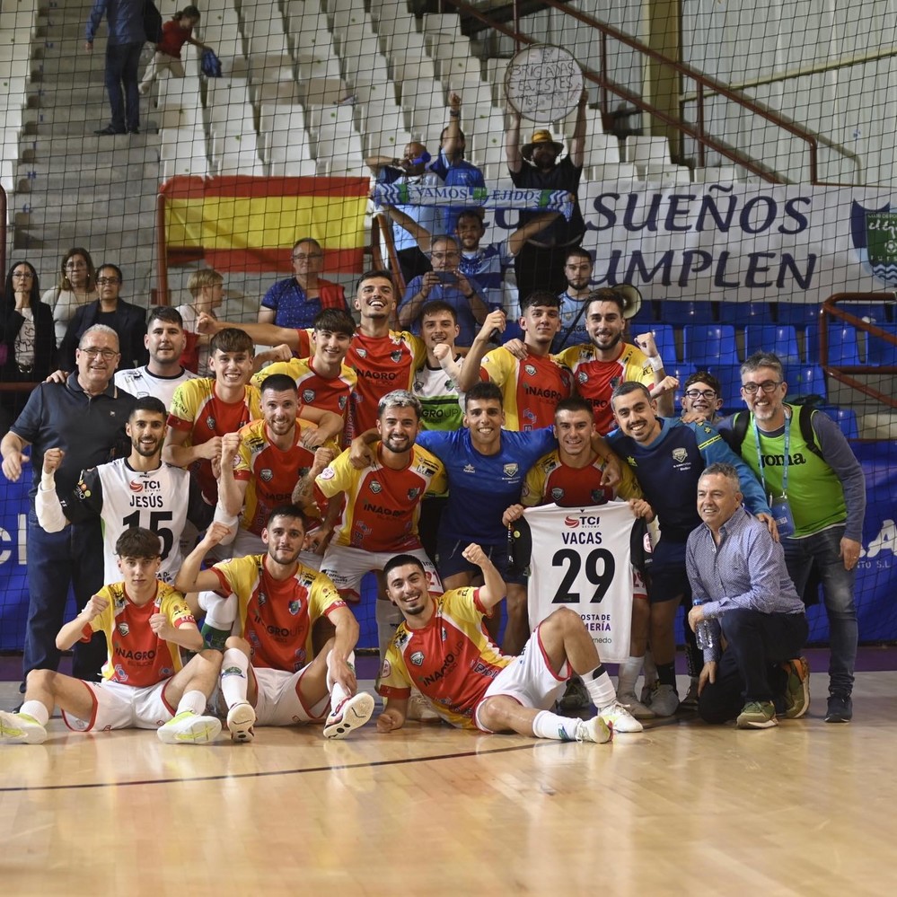 El Ejido FS se clasifica para la fase de ascenso tras vencer en Alzira 3-4 a falta de 5 segundos