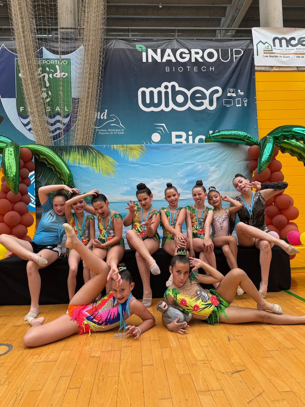 Club Gimnasia Rítmica La Mojonera se cuelga una decena de medallas en El Ejido