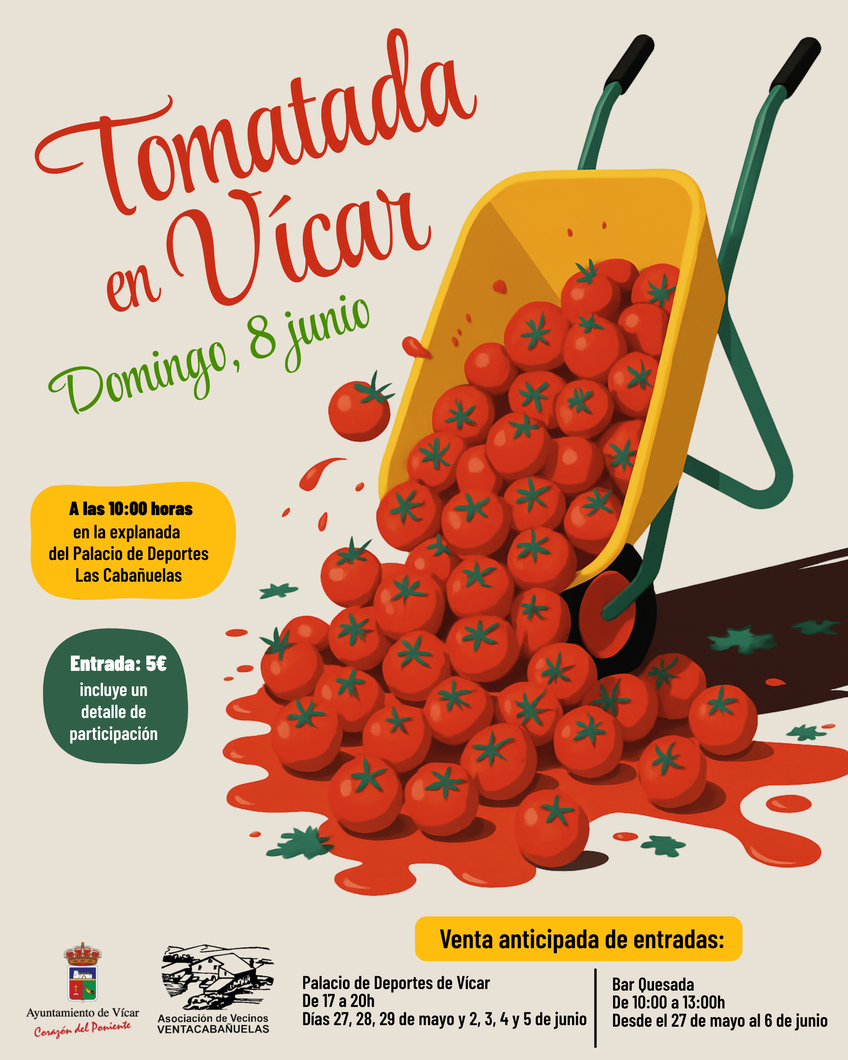 Vícar da la bienvenida al mes de junio con la tomatada del verano