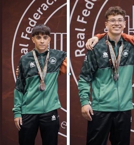 Noé Amat y Gonzalo Martín, subcampeones de España Sub17 en sus categorías