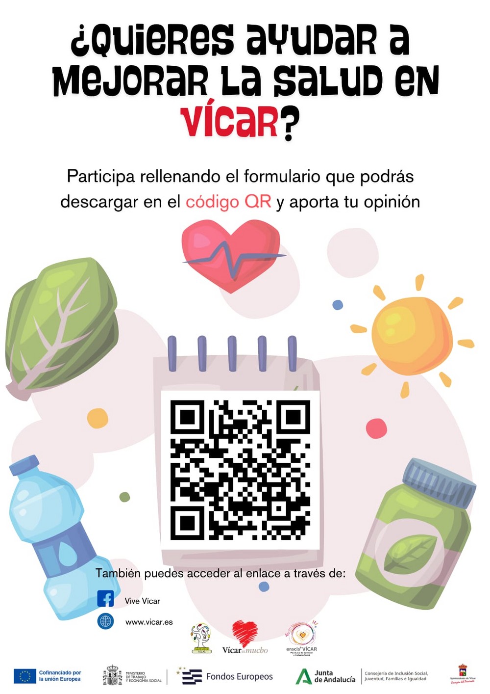 El Ayuntamiento de Vícar solicita colaboración ciudadana para elaborar el II Plan Local de Salud