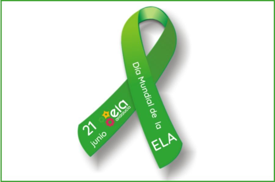 Vícar se tiñe de verde esperanza en el Día Mundial contra la ELA
