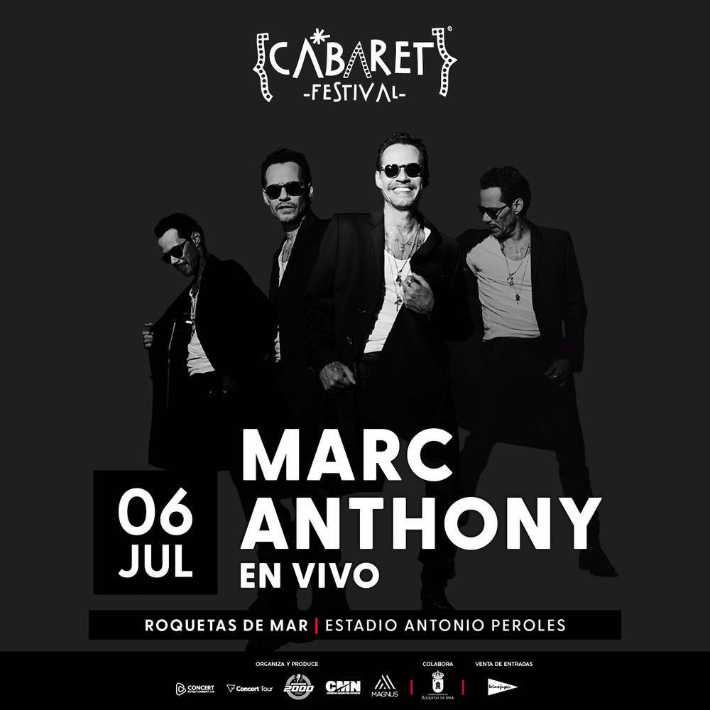 Cabaret Festival Roquetas de Mar 2025 arranca su nueva edición este domingo de la mano de Marc Anthony