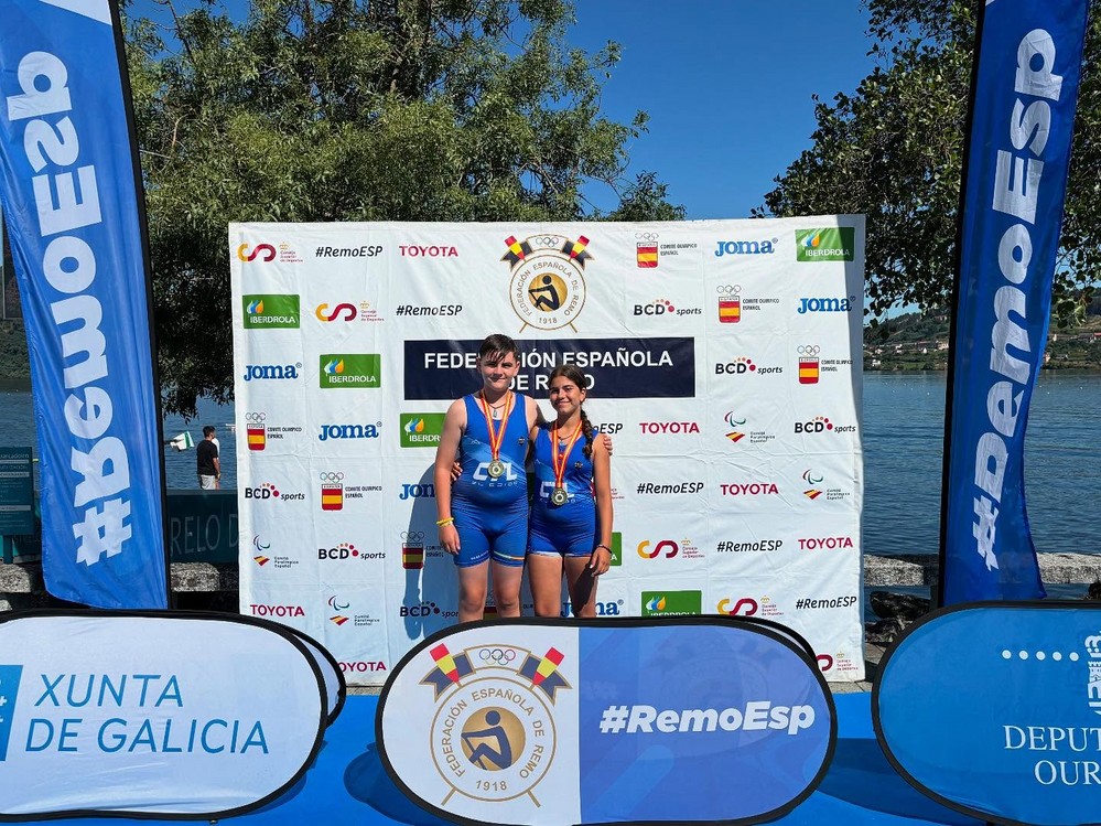 Oro, bronce y sexta posición para el Club Tiempo Libre El Ejido en el Nacional de remo olímpico alevín, infantil
