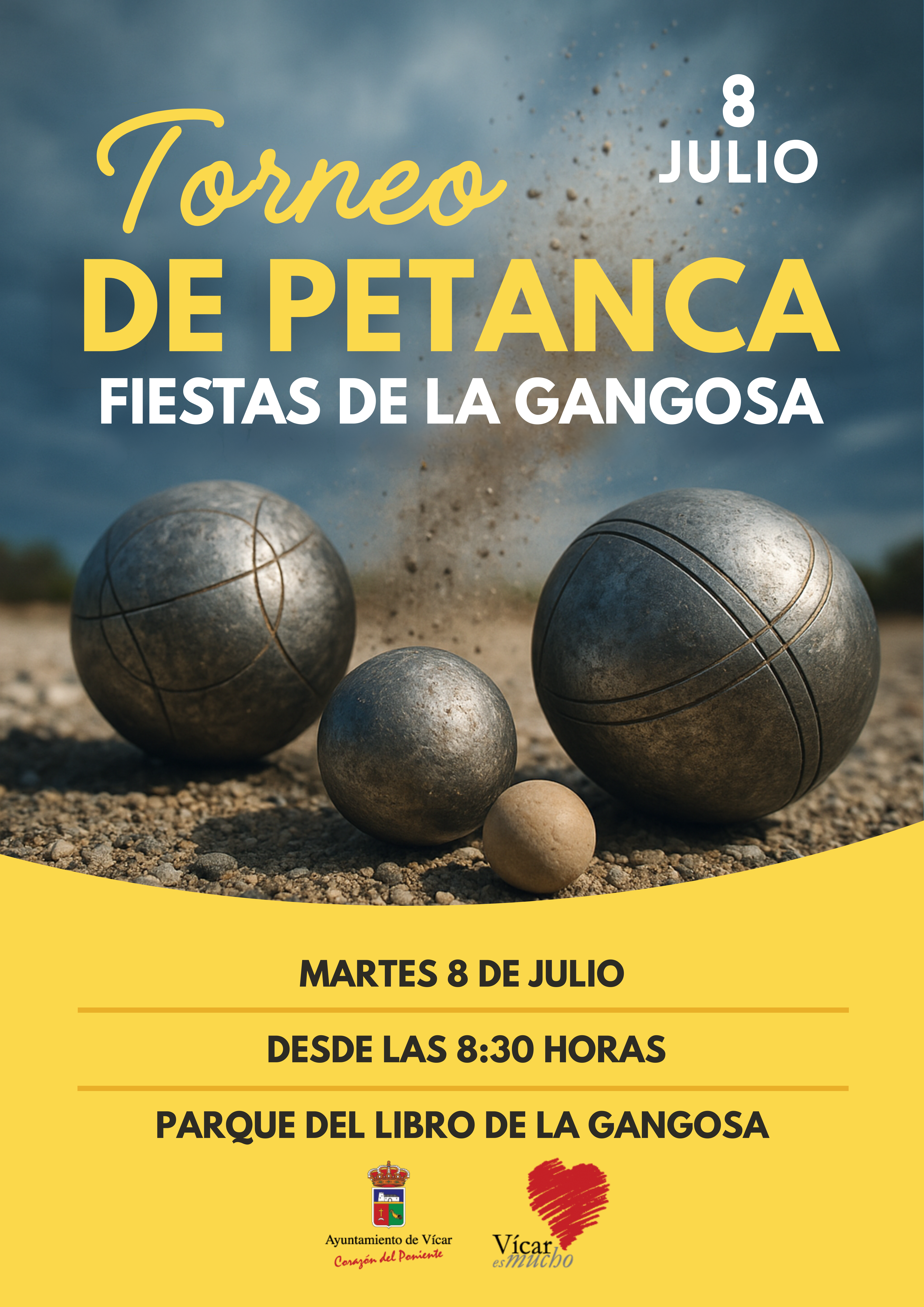 Los mayores de La Gangosa protagonizan las prefiestas con torneos de brisca, petanca, paulo y dominó