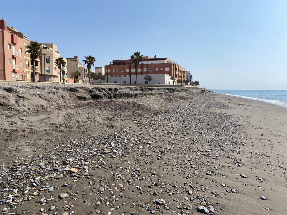 Góngora denuncia que “la temporada estival avanza y seguimos sin información del proyecto de recuperación de la playa de Balerma, su principal recurso turístico”