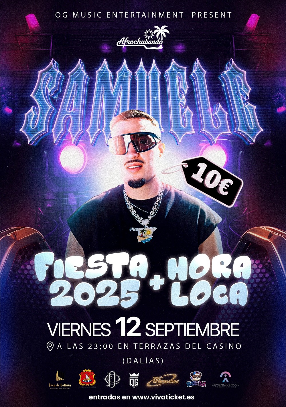 𝐒𝐀𝐌𝐔𝐄𝐋 𝐆 llega a Dalías con el ritmo “afrochuliando”