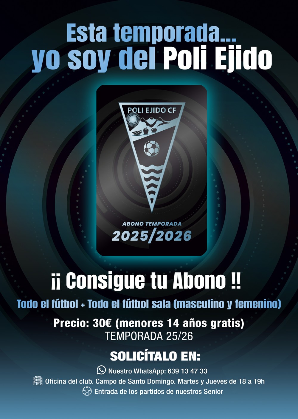 El Poli Ejido CF. pone en marcha su campaña de abonos para la liga