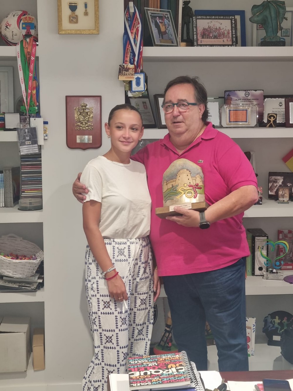 Lola Fernández Ocaña: “Espero que el año que viene más jabegotes participen en la cucaña de Santa Ana para que no se pierda la tradición”