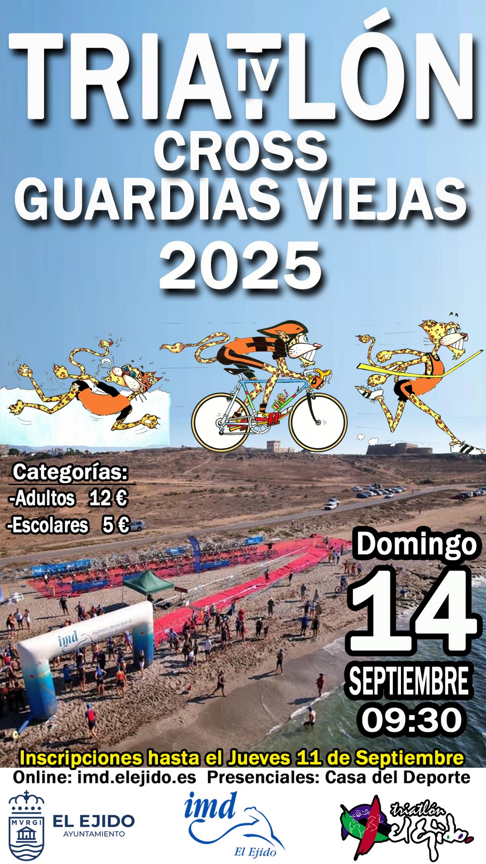 En marcha las inscripciones para participar en el IV Triatlón Cross de Guardias Viejas